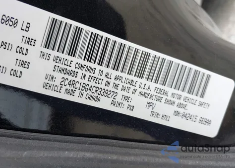 2012 Chrysler Town & Country Touring from USA, damaged, VIN 2C4RC1BG4CR339272